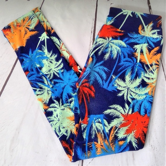 Palm Tree LulaRoe Leggings - Picture 2 of 4